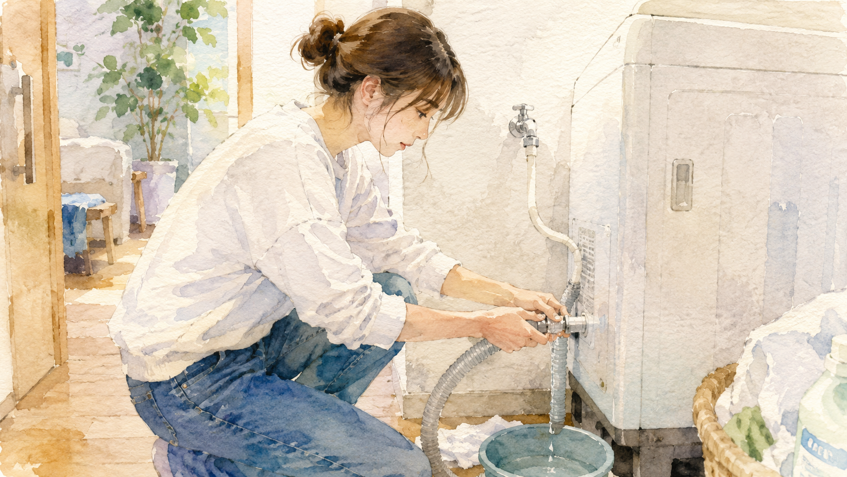 引っ越し時の洗濯機の取り外し方法｜水抜き手順と注意点を初心者向けに解説